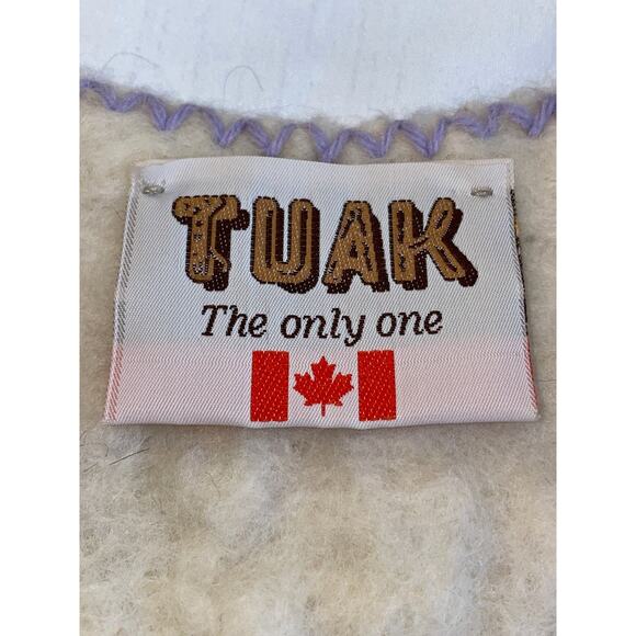 TUAK 100% Pure Virgin Wool Sweater Vest - Women's Size M - Hand Knit in Canada - Picture 5 of 8